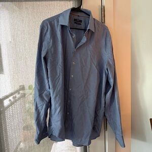 Blue Button-Up Shirt